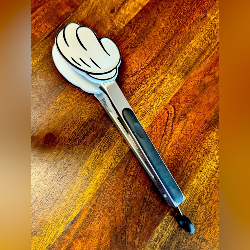 Silicone Stainless Steel Mickey Mouse Hands Kitchen Tongs